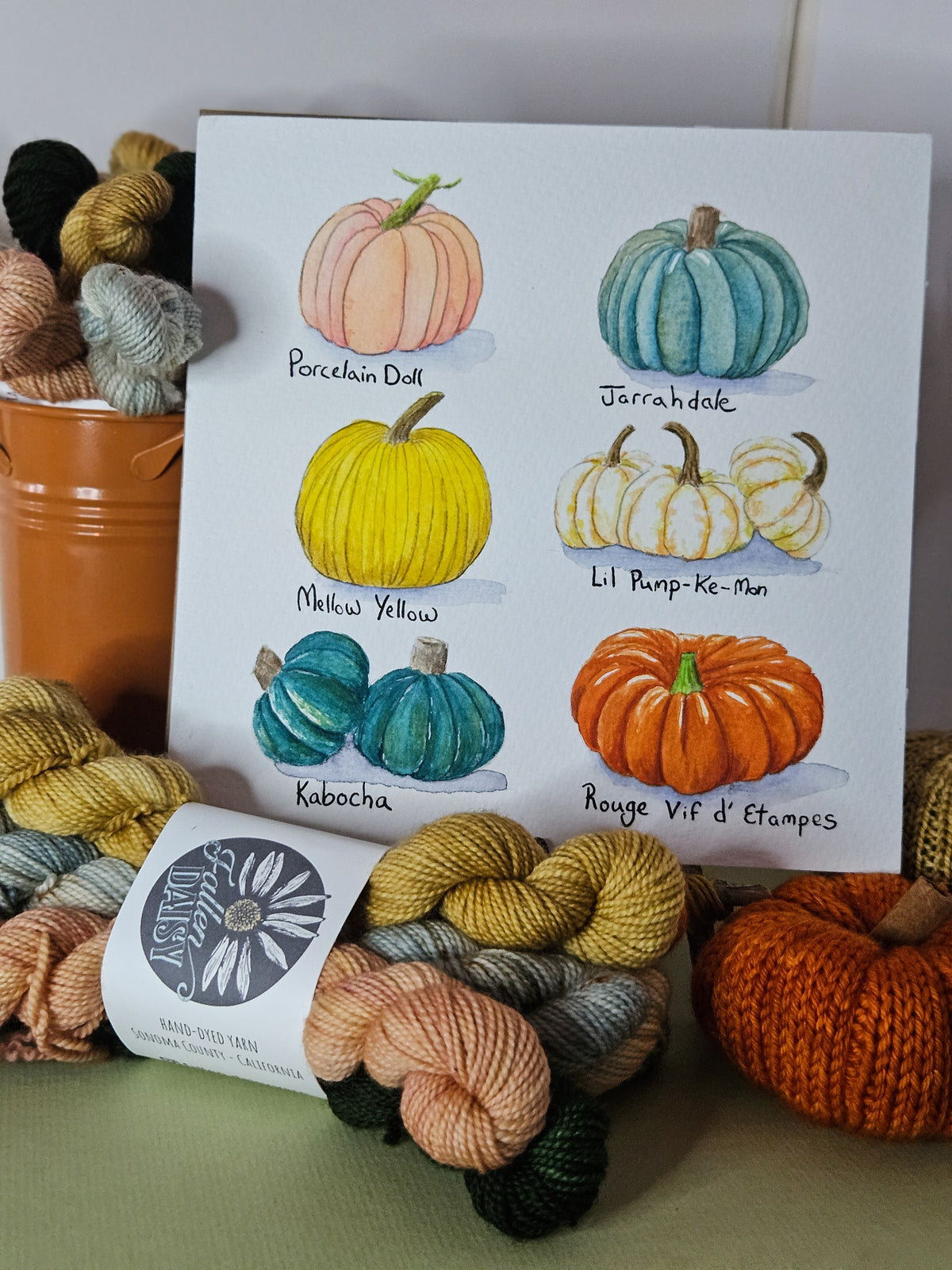The Pumpkin Patch Watercolor Originals by Erin Lilly