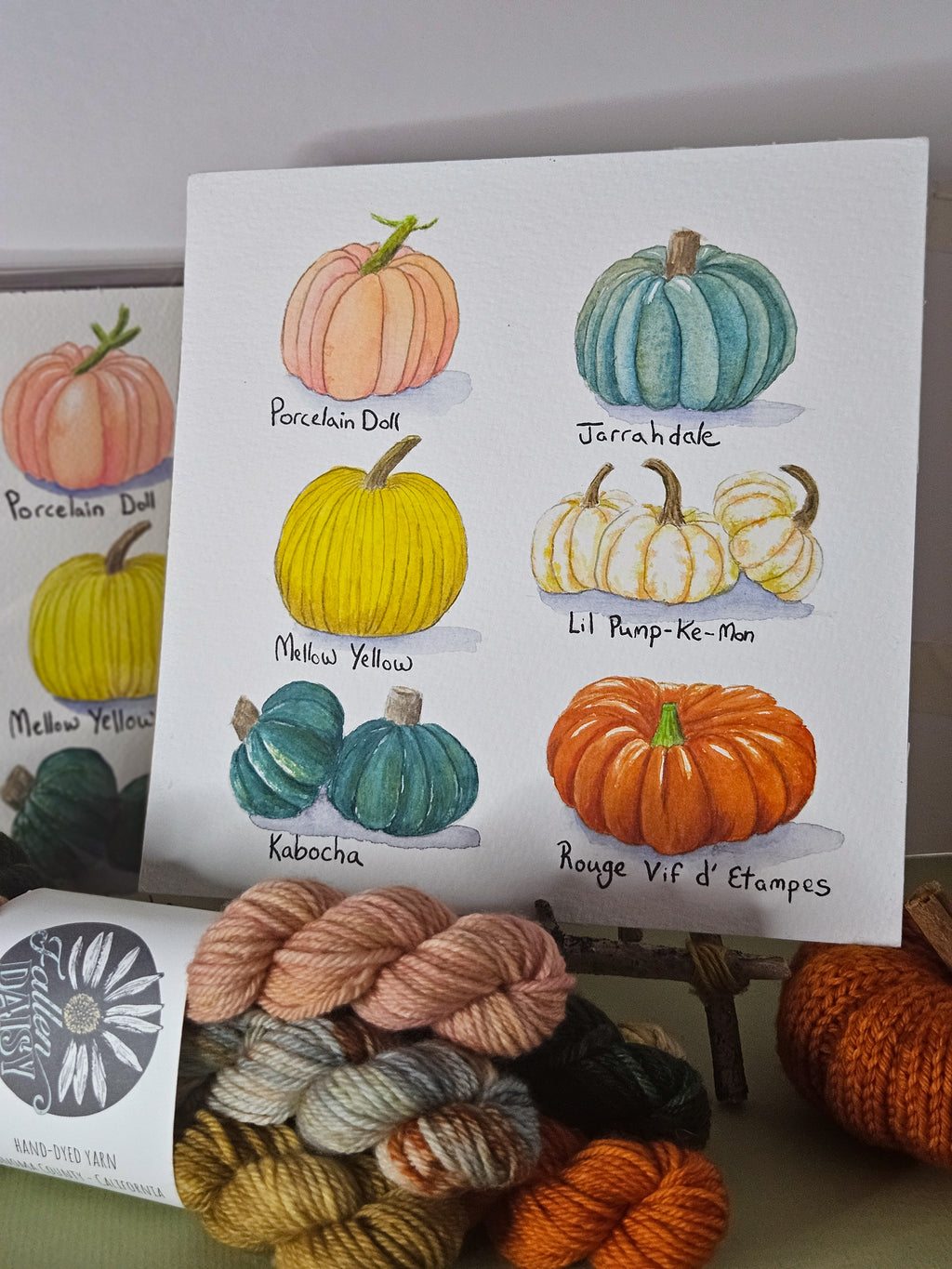 The Pumpkin Patch Watercolor Originals by Erin Lilly